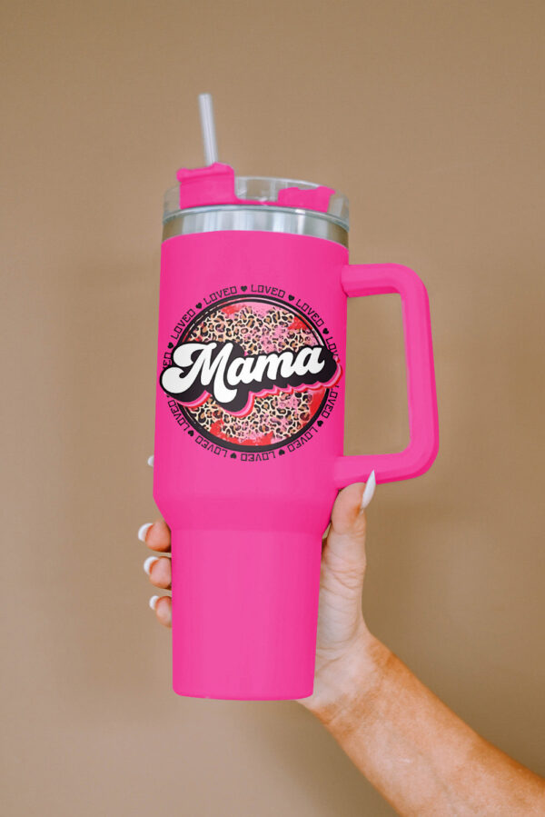 Mama Leopard Print Stainless Steel Insulate Cup with Handle 40oz - Image 7