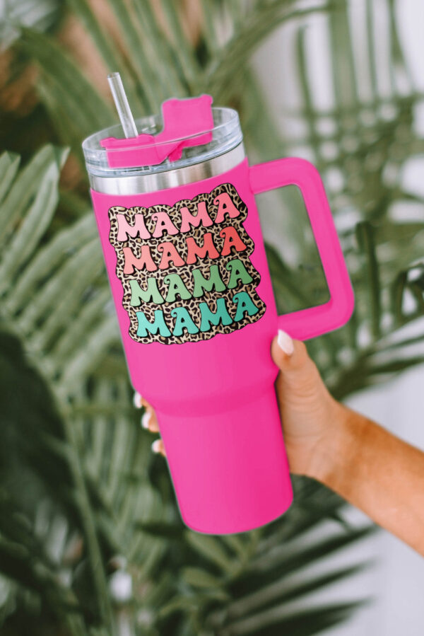 Mama Leopard Print Stainless Steel Insulate Cup with Handle 40oz - Image 27