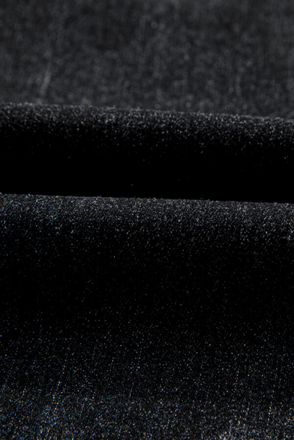 Carbon Grey Mineral Wash Raw Hem High Waist Flared Jeans - Image 10