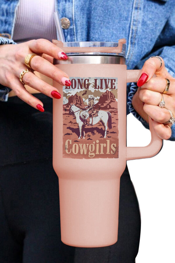 Mama Leopard Print Stainless Steel Insulate Cup with Handle 40oz - Image 46