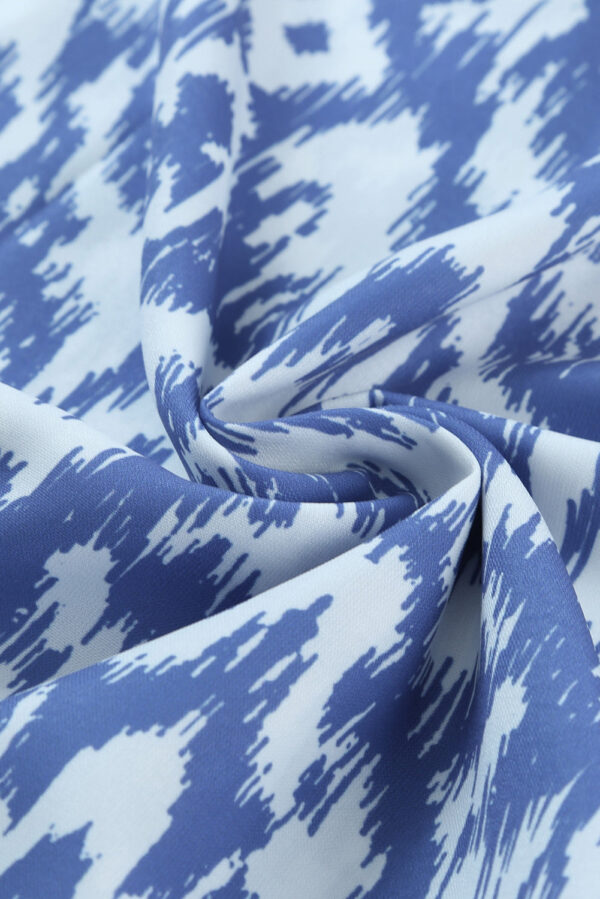 V Neck Casual Geometric Print Maxi Dress - Image 6